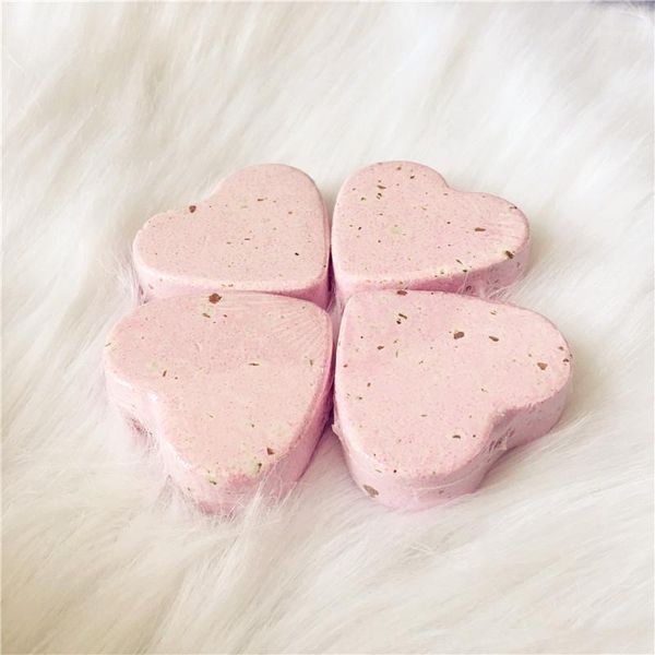 

bath brushes, sponges & scrubbers home el pink rose 70g heart bathroom ball bomb type body cleaner handmade salt with flower gift1
