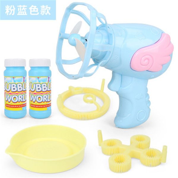 

cartoon angel bubble machine children automatic bubble blowing electric fan bubble toy for kids