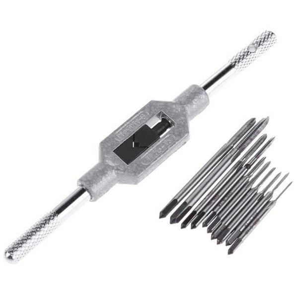 

11pcs/lot m1 m1.2 m1.4 m1.6 m1.7 m1.8 m2 m2.5 m3 m3.5 mini screw tap set hand tap thread wire tapping threading taps attack