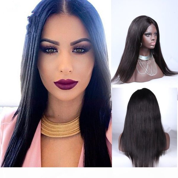 

glueless 150% density in full lace human hair wigs of beads is full of my wig stright smooth brazilian hair 100% wig virgin before was soft, Black;brown