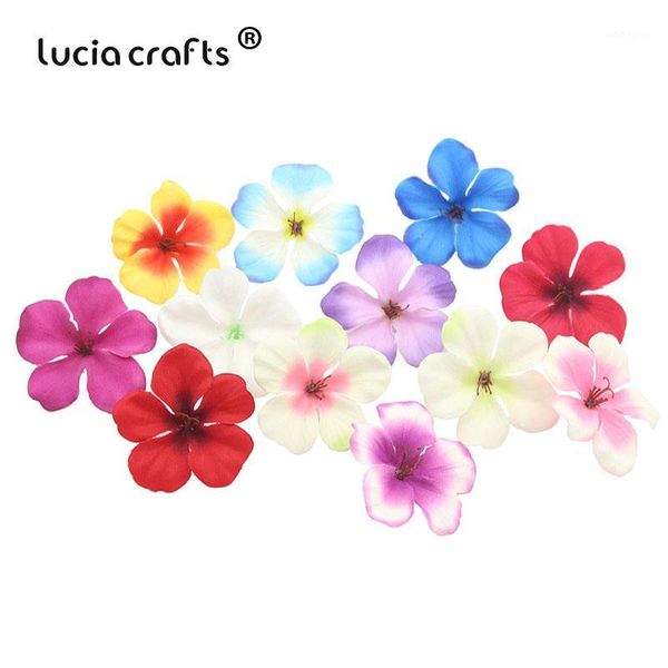 

lucia crafts 50pcs approx 5.5cm artificial flower head wedding party home diy decoration material wreath craft a10071