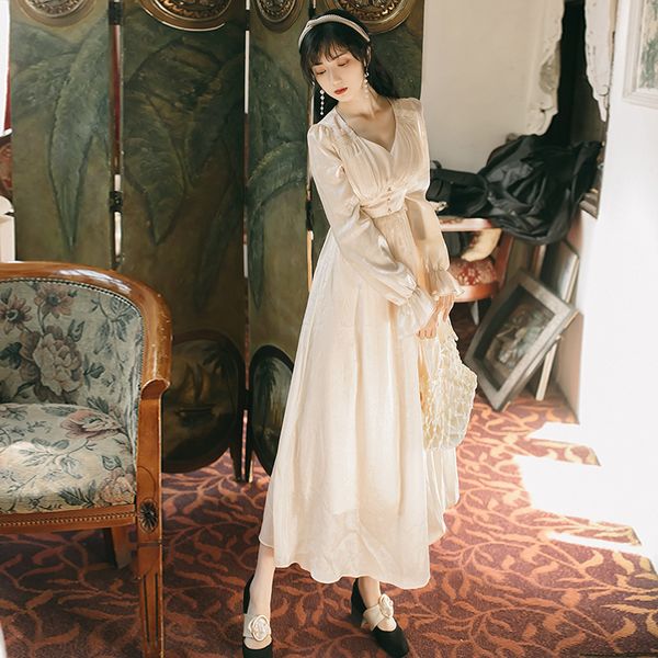 

champagne long women's mid-calf thin empire elegant 2021 spring summer full of cleavage v night party dress um49, Black;gray