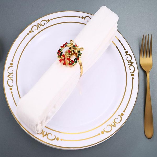

4pcs alloy tree high-quality delicate napkin clips tissue buckles napkin rings for table supper bar party christmas re qylkxw