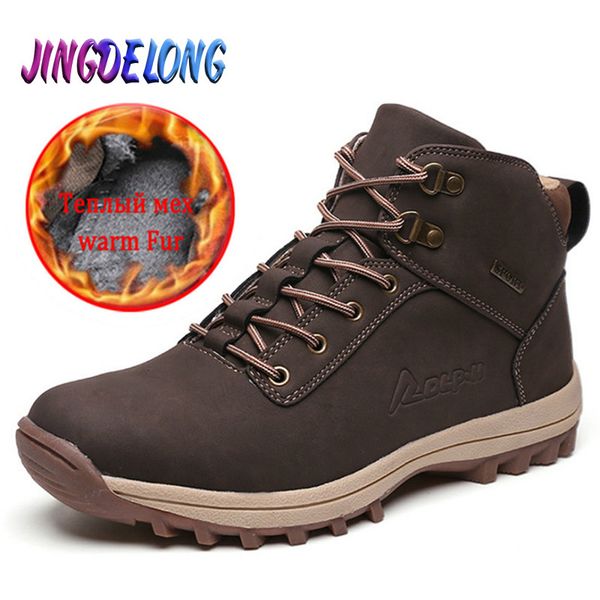 

winter men's boots classic men shoes waterproof men sneakers brand designer men's ankle boots autumn men's motorcycle boots 2, Black