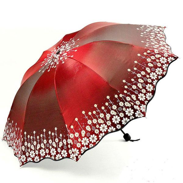 

яда новый одуванчика цветок кружева зонтик дождливый матовый ручки зонтик для женщин мужчины ув складной ветрозащитный зонтики зонтик yd176