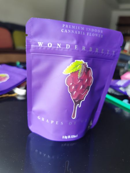 

premium grapes of wrath wonderbrett black orchid 10x12.4cm 3.5g mylar bags local empty bag edibles packaging sqccie wphome