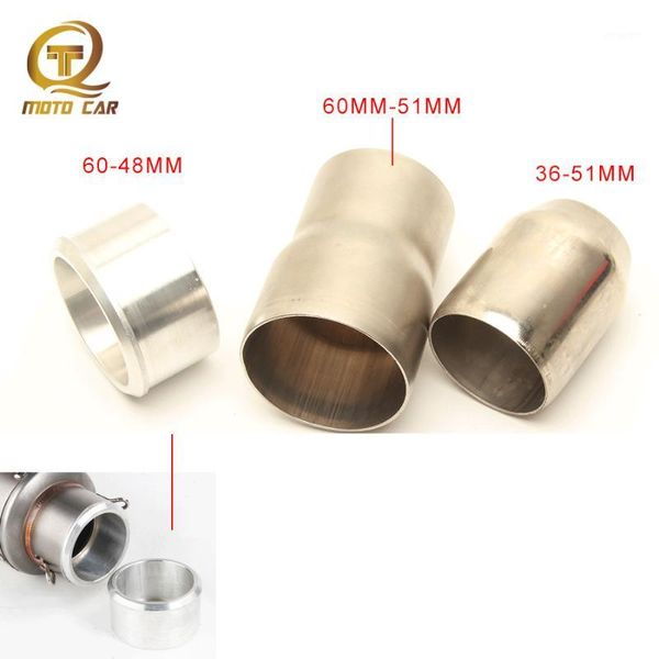 

exhaust pipe 1pc motorcycle link pipes muffler 60mm change to 36-51mm escape moto scooter racing 48mm adapter conversion1