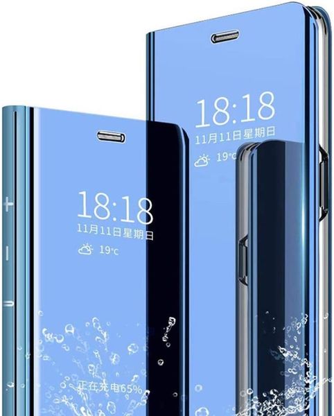 

samsung galaxy s20 ultra s10e note 10 s9 s8 plus smartphone cover, transparent visual window, electroplating, bracket, cover book
