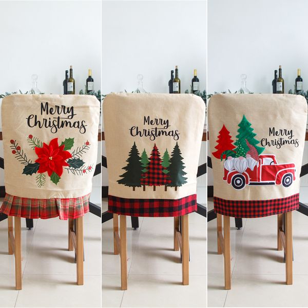 

chair santa claus cover dinner back covers chairs cap set christmas xmas home banquet wedding decor