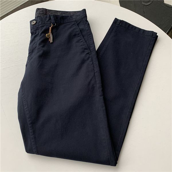 

display of ready to wear washed hanging accessories 100% white cotton casual men's autumn straight pants