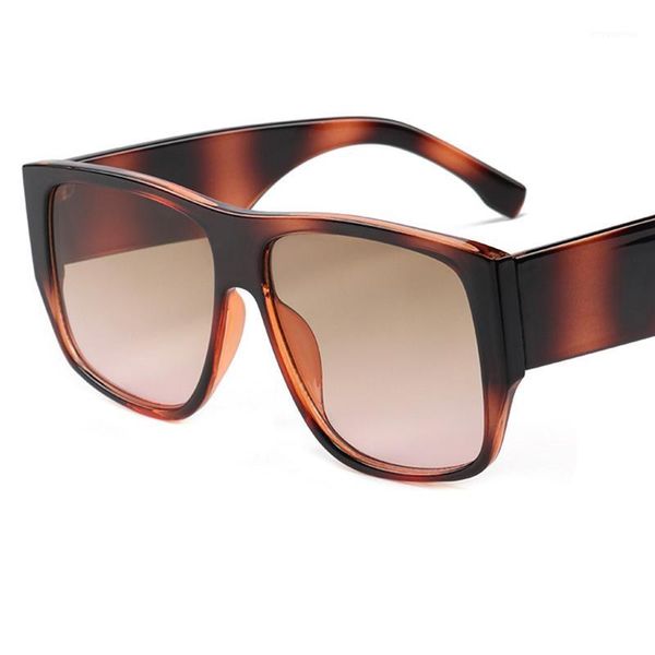 

sunglasses women 2020 designer square big shades female glasses vintage flat gradient sunglasses woman1, White;black