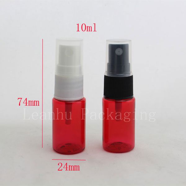 100 x 10ml névoa sray bomba pequena garrafa de amostra de frasco frasco de perfume, tamanho de viagem mini frasco de spray