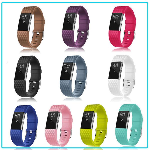 

fitbit charge2 smart silicone 3d diamond wristbandbgt