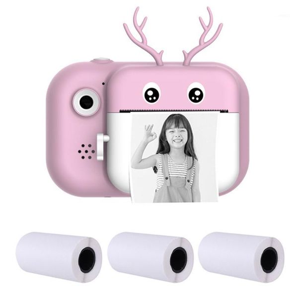 

24mp cute cartoon kids instant print camera dual cam hd 1080p children digital pgraph camera toy for kids birthday gifts1