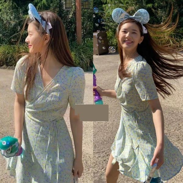 

zhao lusi's same lace skirt wrapped lace up floral dress spring summer 2020 new french platycodon egg skirt zobf5, Black;gray