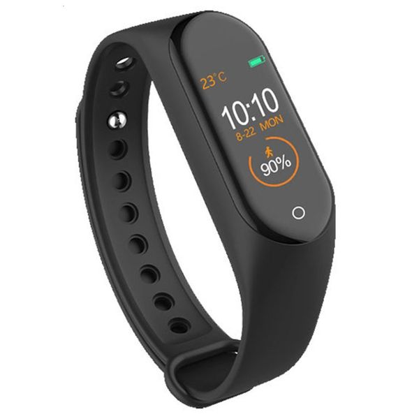 

m4 4 fitns tracker watch exercise heart rate blood prsure monitoring smart belt health wristband