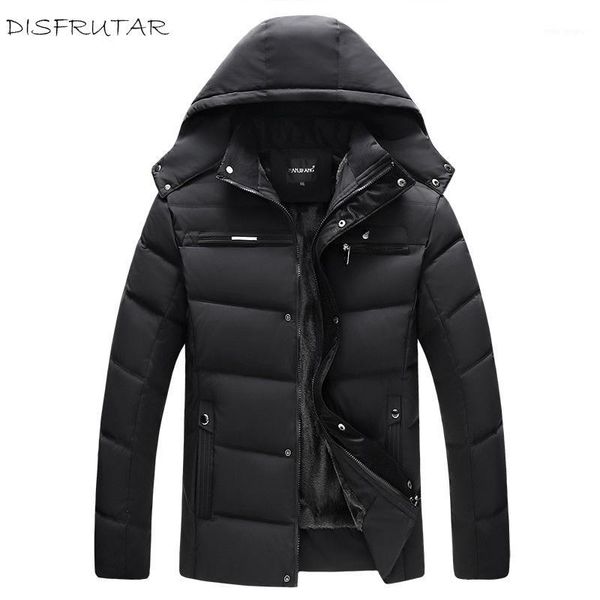 

winter warm duck down jacket 2018 man casual comfortable fashion solid wool liner coat jacket three colors l-4xl1, Black