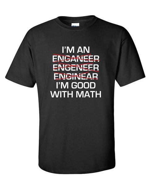 

new summer casual tee shirt i'm an engineer i'm good at math sarcastic mens gift idea funny t-shirt sport hooded sweatshirt hoodie