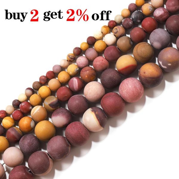 

1strand lot 4 6 8 10mm matte red yellow mookaite round loose spacer bead for bracelet jewelry makings supplies accessory h jllfik
