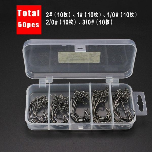 

50pcs / серия wide живот crank крюк комбинированный rig рыболовный крючок океан рыболовные снасти лодка рыболовную приманку песка углеродист