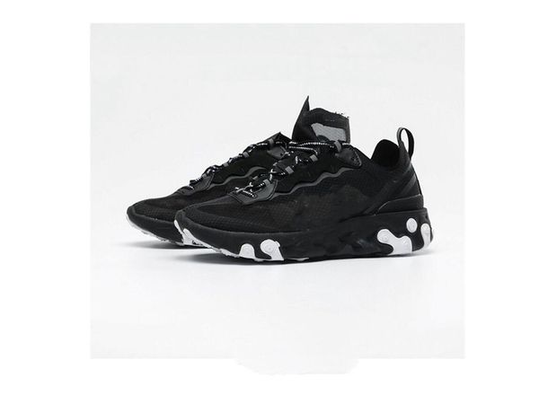 

original upcoming react element 87 reactive element translucent gauze men jogging shoes 40-45 f18a1d5, Black