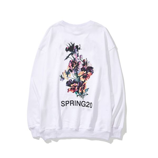 

мужские толстовки письмо печать цветы хип-хоп о-шеи мужской свитер толстовка повседневная мода мужчины свободный толстовый черный азиатский, Black