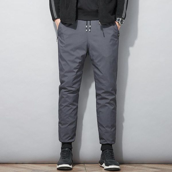 

men's down trousers for middle-aged and elderly men, Black