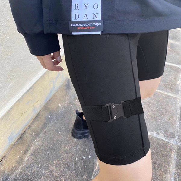 

2020 style spring and summer new women's wear solid color splicing high waist hip sports casual shorts, White;black