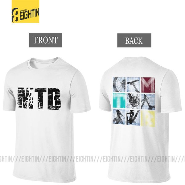 

новизна mtb горный велосипед vintage письмо футболка menpure футболки передняя и задняя тройники две стороны с коротким рукавом спорта толст