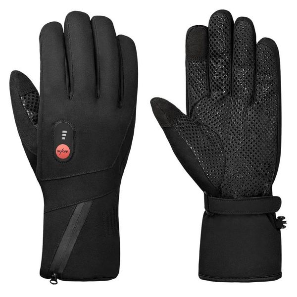 

ski gloves heated for men women 7.4v 2200mah rechargeable battery winter waterproof skiing motorcycle