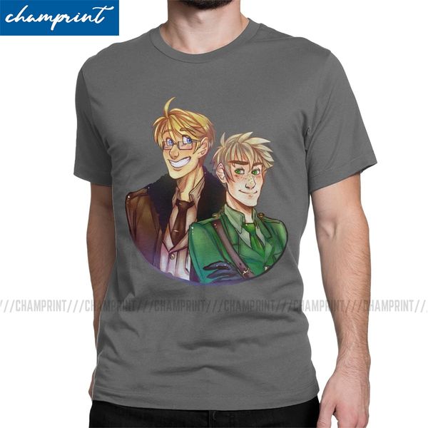 

usuk hetalia men's axis powers hetalia anime aph world novelty tees short sleeve crew neck plus size hooded sweatshirt hoodie men t shi