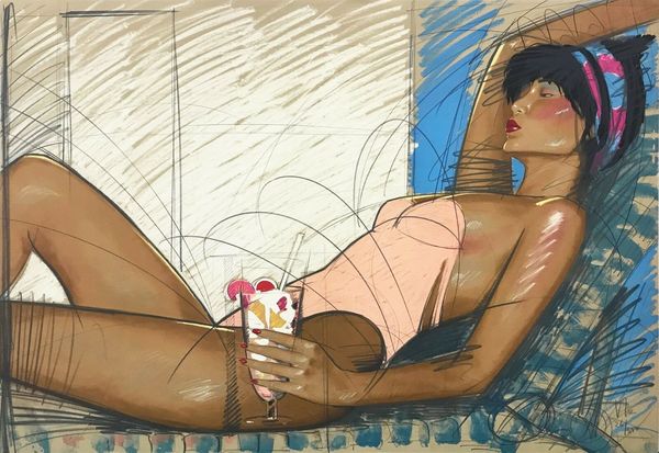 

sunbather" 1988 home decor handpainted &hd print oil painting on canvas wall art canvas pictures 210115