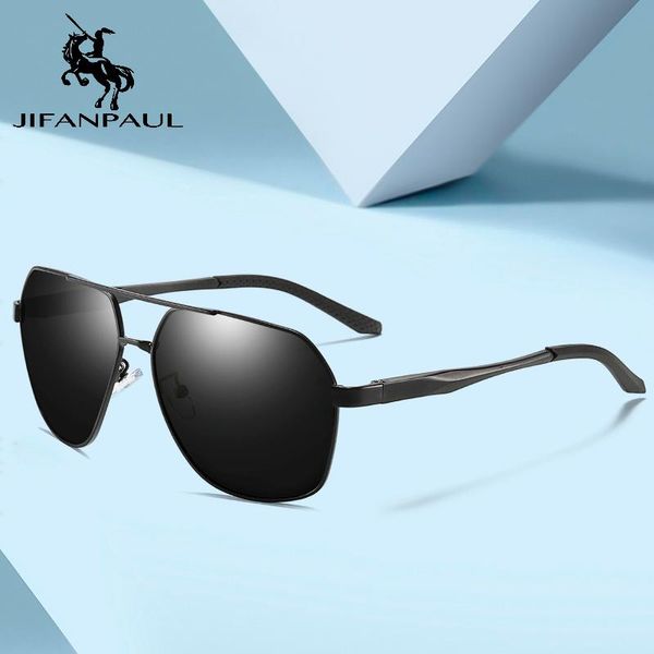 

sunglasses jifanpaul brand square polarized lens vintage eyewear sun glasses for men/women retro aluminum, White;black