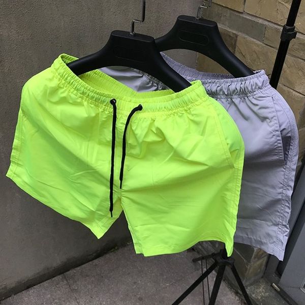 

big pant men's home loose casual beach pants summer sports pajamas shorts, White;black