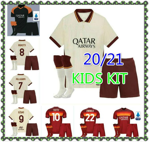

тайский как maillot roma soccer jersey de rossi dzeko zaniolo rome totti perotti трикотажные изделия 20 21 футбол для футболки 2020 kids kit, Black