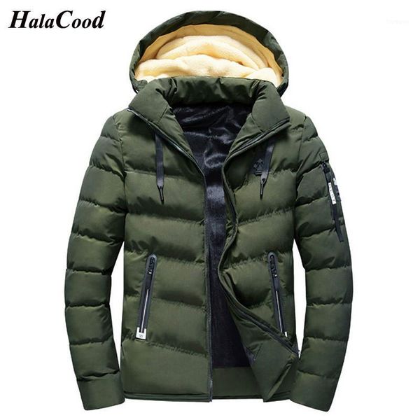 

sell new fashion winter thicken jackets men parkas padded hooded coat mens warm camperas windproof plus size quilted jacket1, Black
