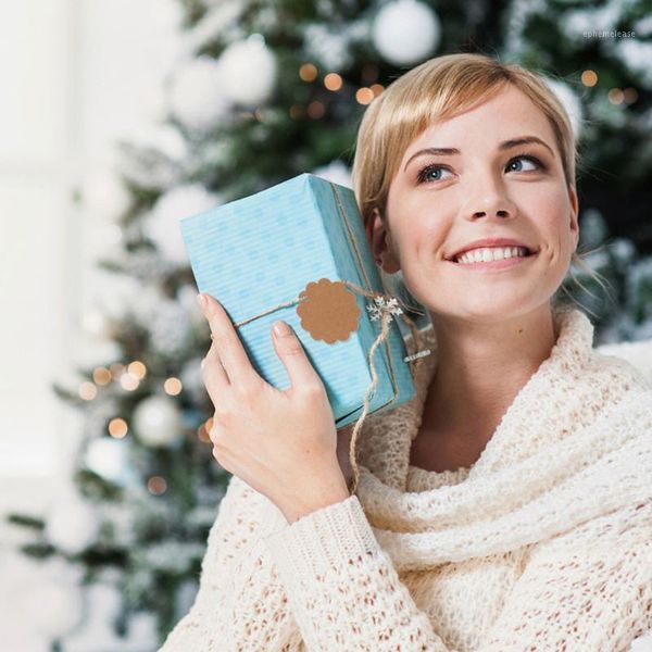 

1 set blank paper tag brown kraft merchandise hangtag with twine string1