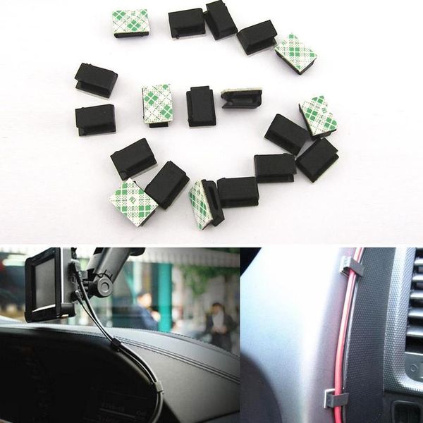 

20pcs car wire cable holder multifunctional tie clip fixer organizer car charger line clasp headphone ca qylmtx