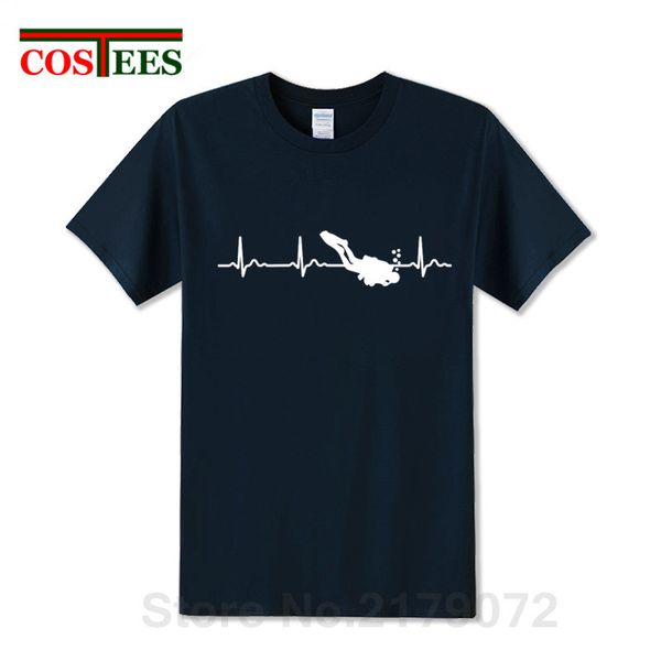 

diving heartbeat love scuba diver gift idea scuba diver pulse cool diving electrocardiogram tshirt hooded sweatshirt hoodie men t shirt