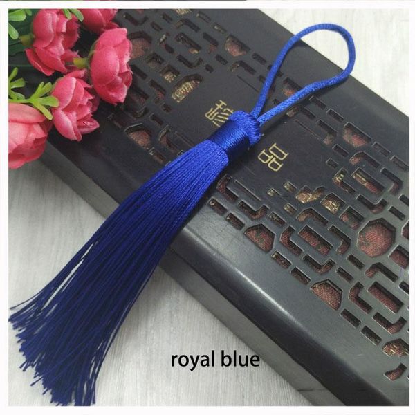 

5pcs lot 12cm silk tassel brush fringe bookmark tassel satin phone tassels for crafts jewelry diy sewing curtains garment decor h wmtuqb
