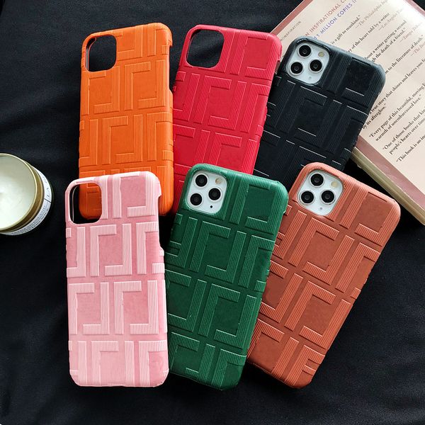 

designer iphone12 case trend embossed letters for iphone11 protective cover mobile phone 7plus/xs hard case protective cover