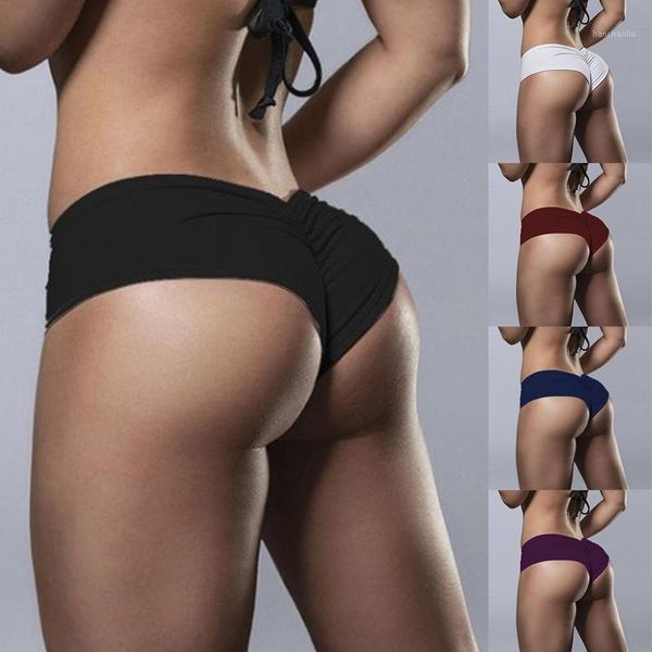 

yoga outfits push up women solid color sports shorts skinny gym training exercise leggin1, White;red