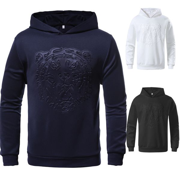 

2020 autumn new trendy casual jacket fashion tiger head hooded sweatshirts wy972, White;black