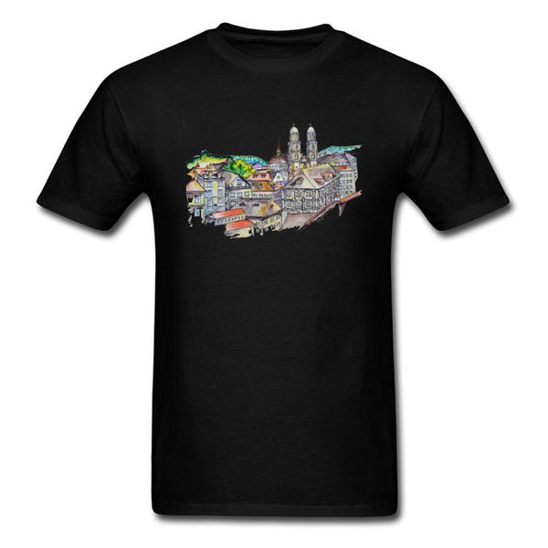 

sport switzerland zurich city painting t shirt men europe tour t-shirts slim fit brand fashion tshirt summer big size s/x/3xl