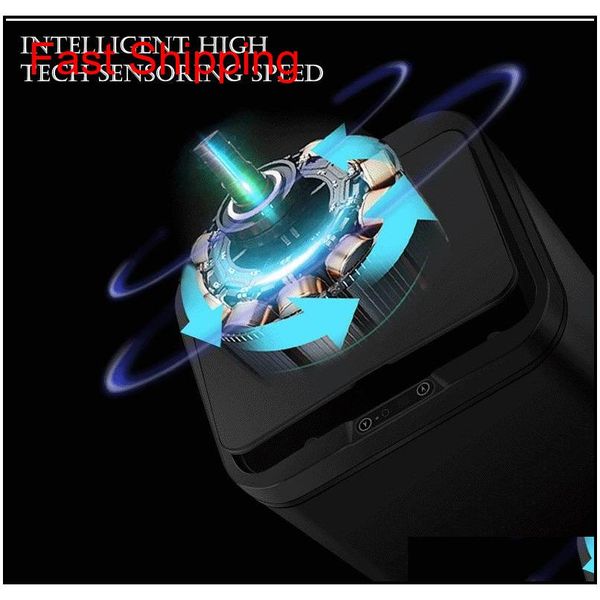 

intelligent 12l high capacity dustbin matic rapid sensor trash can waste bins home qylgtt bdebaby