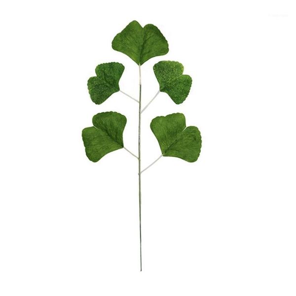 

20pcs artificial plant ginkgo leaves single flower arrangement with false leaves1