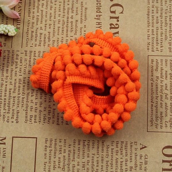 

5yards lot 1.1cm color pompom small ball cotton bohemian tassel trimming fringes for sewing clothes scarf curtains decoration h jllqhv