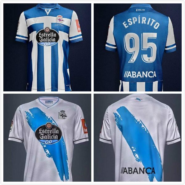 

deportivo de la coruna 20 21 soccer jerseys 2020 2021 rcd deportivo rober pier exposito juanfran diego rolan cartabia football shirts, Black;yellow