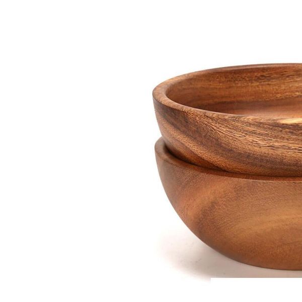 

new art wood craft bowl whole wood salad bowls simple children's wood bowl large capacity primary color woode jllcpc bdedome