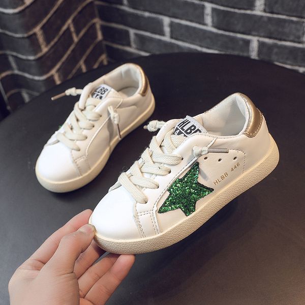 

casual spring and autumn new girls star small dirty boys breathable children sports shoes girl sneakers, Black;red